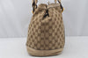 Authentic GUCCI Miss GG Canvas Leather Shoulder Tote Bag 353122 Brown 9932I