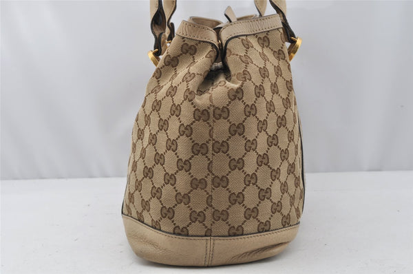 Authentic GUCCI Miss GG Canvas Leather Shoulder Tote Bag 353122 Brown 9932I