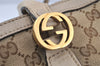 Authentic GUCCI Miss GG Canvas Leather Shoulder Tote Bag 353122 Brown 9932I
