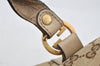 Authentic GUCCI Miss GG Canvas Leather Shoulder Tote Bag 353122 Brown 9932I