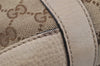 Authentic GUCCI Miss GG Canvas Leather Shoulder Tote Bag 353122 Brown 9932I