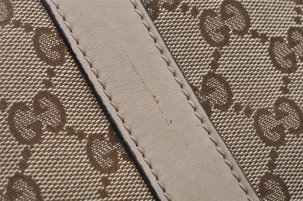 Authentic GUCCI Miss GG Canvas Leather Shoulder Tote Bag 353122 Brown 9932I