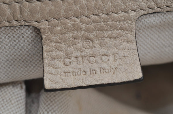 Authentic GUCCI Miss GG Canvas Leather Shoulder Tote Bag 353122 Brown 9932I