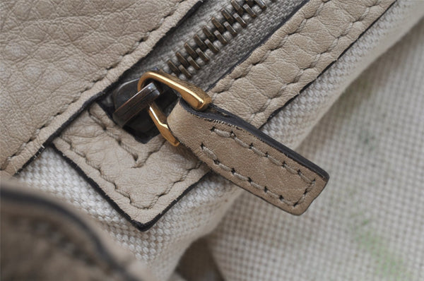 Authentic GUCCI Miss GG Canvas Leather Shoulder Tote Bag 353122 Brown 9932I