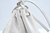 Authentic PRADA Vintage BOW SOFT Leather Hand Bag Purse BN0703 White 9934I