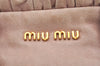 Authentic MIU MIU Vintage Leather Shoulder Cross Body Bag Purse Pink 9935I