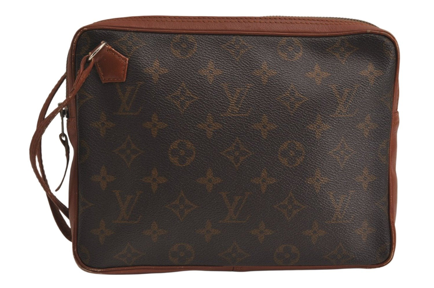 Authentic Louis Vuitton Monogram Pochette Sport Clutch Hand Bag Old Model 9935J