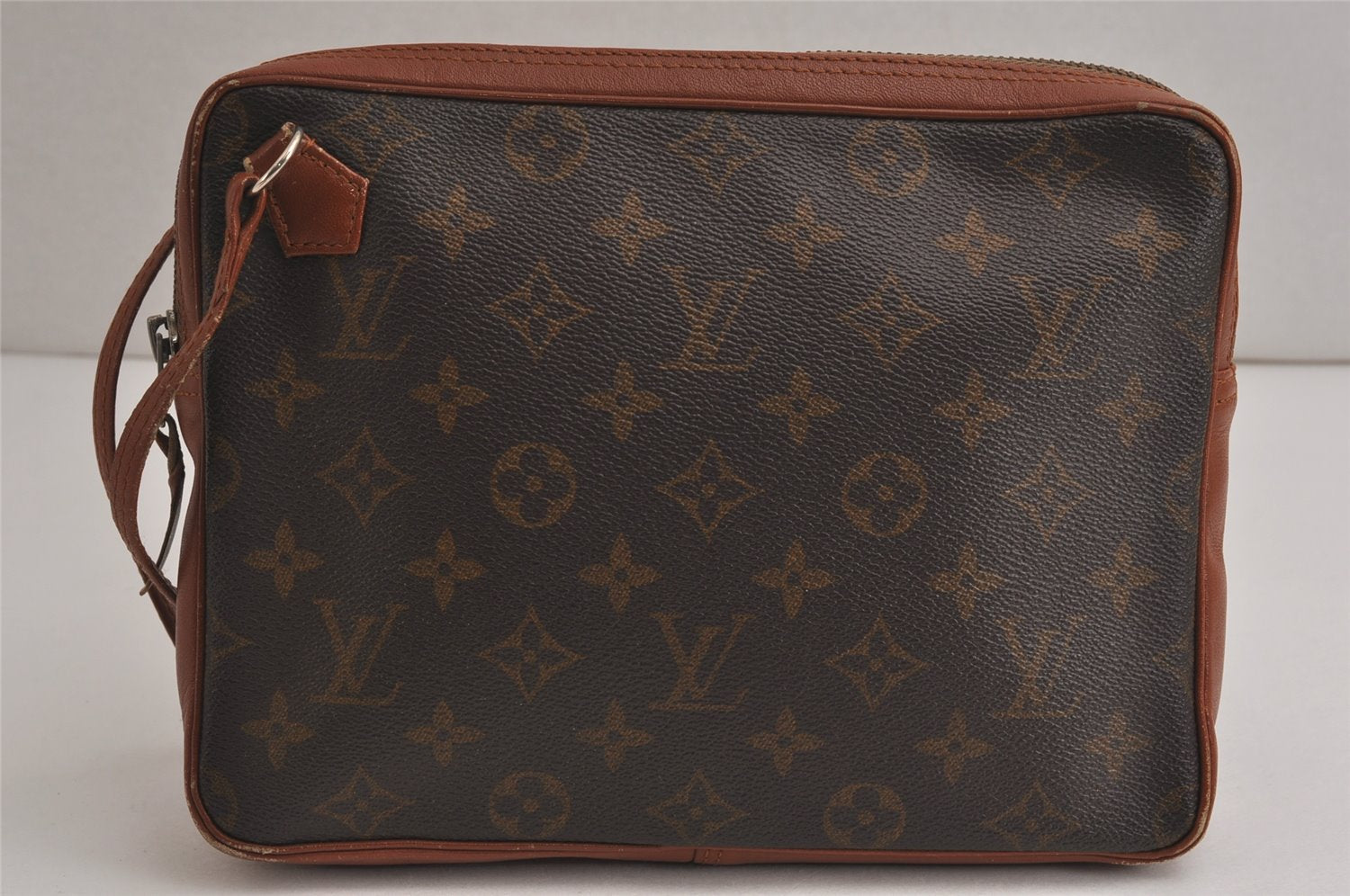 Authentic Louis Vuitton Monogram Pochette Sport Clutch Hand Bag Old Model 9935J