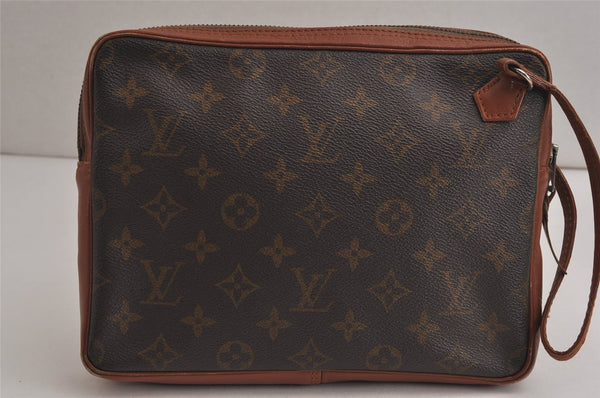 Authentic Louis Vuitton Monogram Pochette Sport Clutch Hand Bag Old Model 9935J