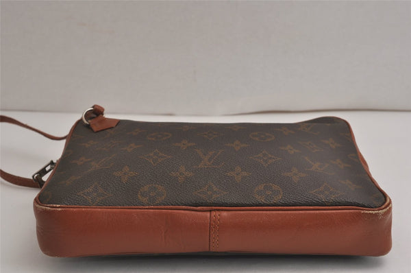 Authentic Louis Vuitton Monogram Pochette Sport Clutch Hand Bag Old Model 9935J