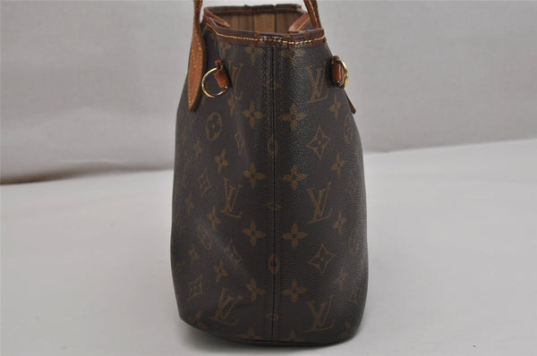 Authentic Louis Vuitton Monogram Neverfull PM Shoulder Tote Bag M40155 LV 9936J