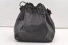 Authentic Louis Vuitton Epi Petit Noe Shoulder Drawstring Bag M59012 Black 9938J