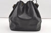 Authentic Louis Vuitton Epi Petit Noe Shoulder Drawstring Bag M59012 Black 9938J