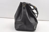 Authentic Louis Vuitton Epi Petit Noe Shoulder Drawstring Bag M59012 Black 9938J
