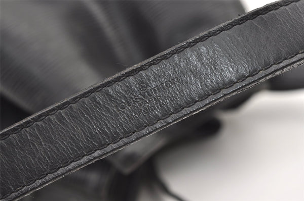 Authentic Louis Vuitton Epi Petit Noe Shoulder Drawstring Bag M59012 Black 9938J