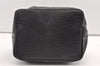 Authentic Louis Vuitton Epi Petit Noe Shoulder Drawstring Bag M59012 Black 9938J