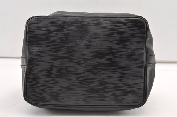 Authentic Louis Vuitton Epi Petit Noe Shoulder Drawstring Bag M59012 Black 9938J