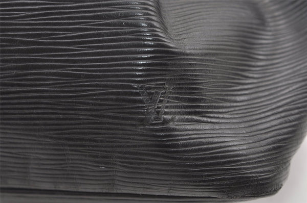 Authentic Louis Vuitton Epi Petit Noe Shoulder Drawstring Bag M59012 Black 9938J