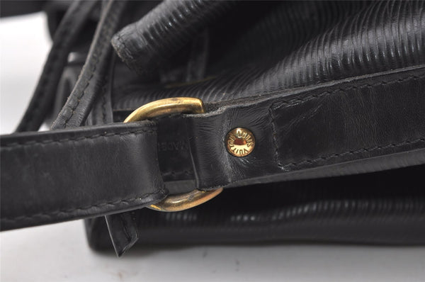 Authentic Louis Vuitton Epi Petit Noe Shoulder Drawstring Bag M59012 Black 9938J