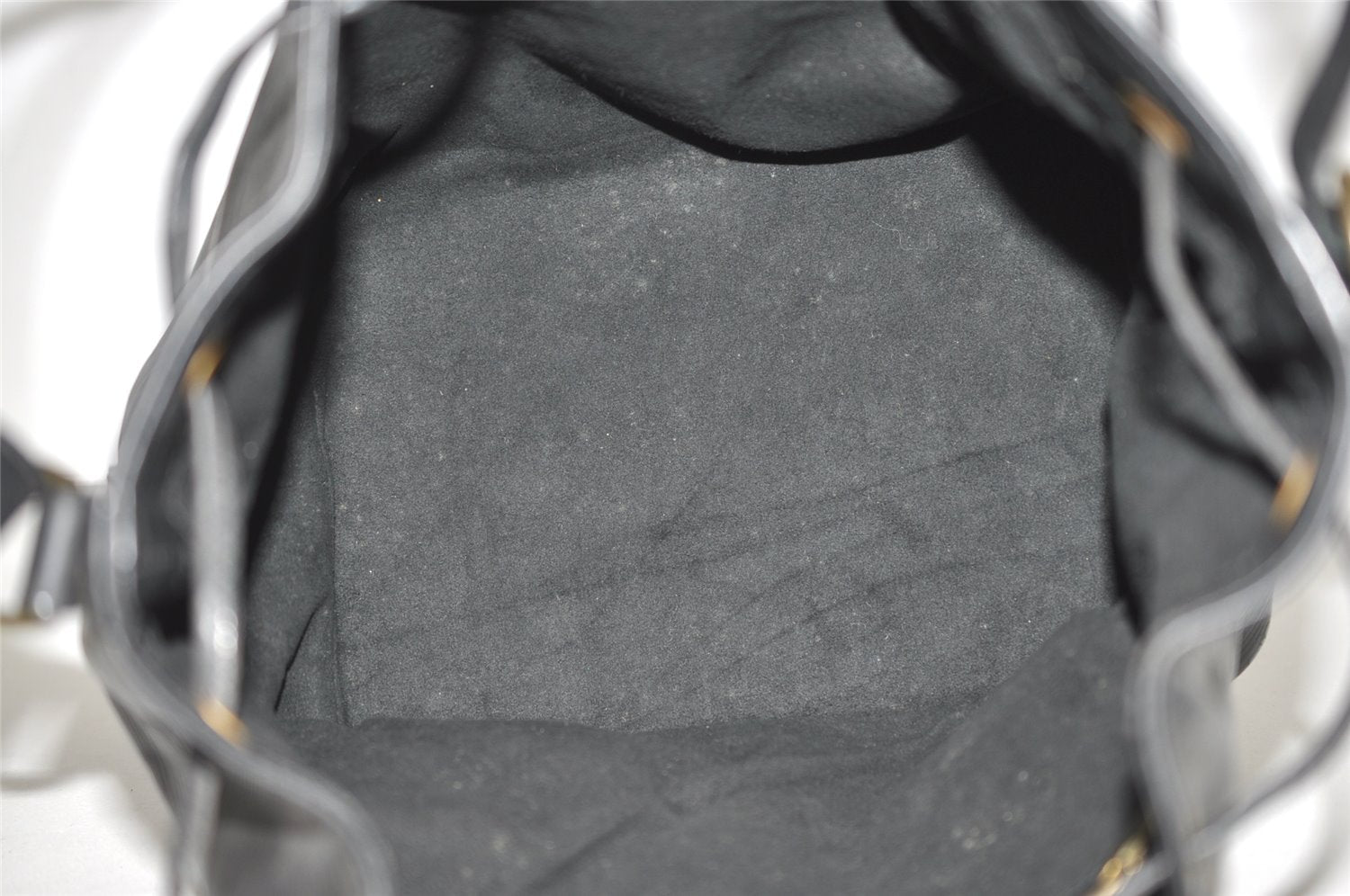 Authentic Louis Vuitton Epi Petit Noe Shoulder Drawstring Bag M59012 Black 9938J