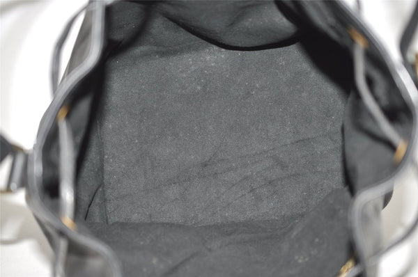 Authentic Louis Vuitton Epi Petit Noe Shoulder Drawstring Bag M59012 Black 9938J