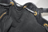 Authentic Louis Vuitton Epi Petit Noe Shoulder Drawstring Bag M59012 Black 9938J