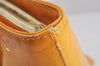 Authentic Louis Vuitton Vernis Houston Shoulder Hand Bag Yellow M91055 LV 9939J