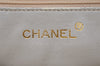 Authentic CHANEL Calf Skin Matelasse Chain Shoulder Bag White CC Junk 9940I