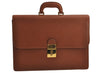 Authentic GUCCI Vintage Briefcase Business Hand Bag Leather Brown 9940J