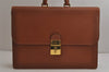 Authentic GUCCI Vintage Briefcase Business Hand Bag Leather Brown 9940J