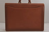 Authentic GUCCI Vintage Briefcase Business Hand Bag Leather Brown 9940J