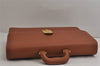 Authentic GUCCI Vintage Briefcase Business Hand Bag Leather Brown 9940J
