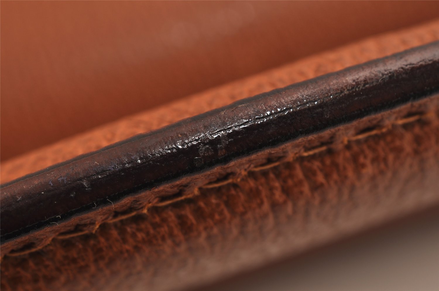 Authentic GUCCI Vintage Briefcase Business Hand Bag Leather Brown 9940J