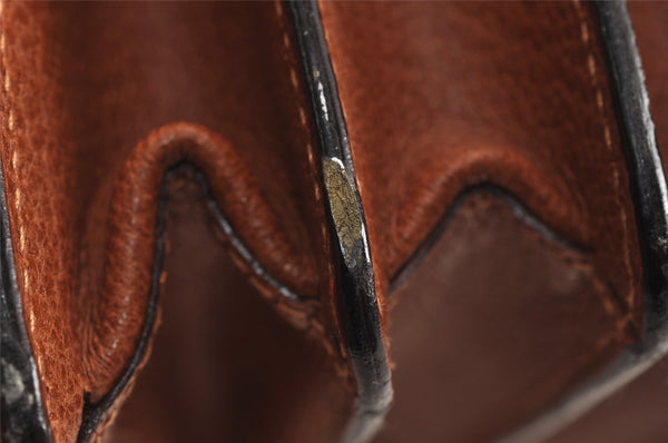 Authentic GUCCI Vintage Briefcase Business Hand Bag Leather Brown 9940J