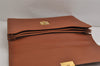 Authentic GUCCI Vintage Briefcase Business Hand Bag Leather Brown 9940J