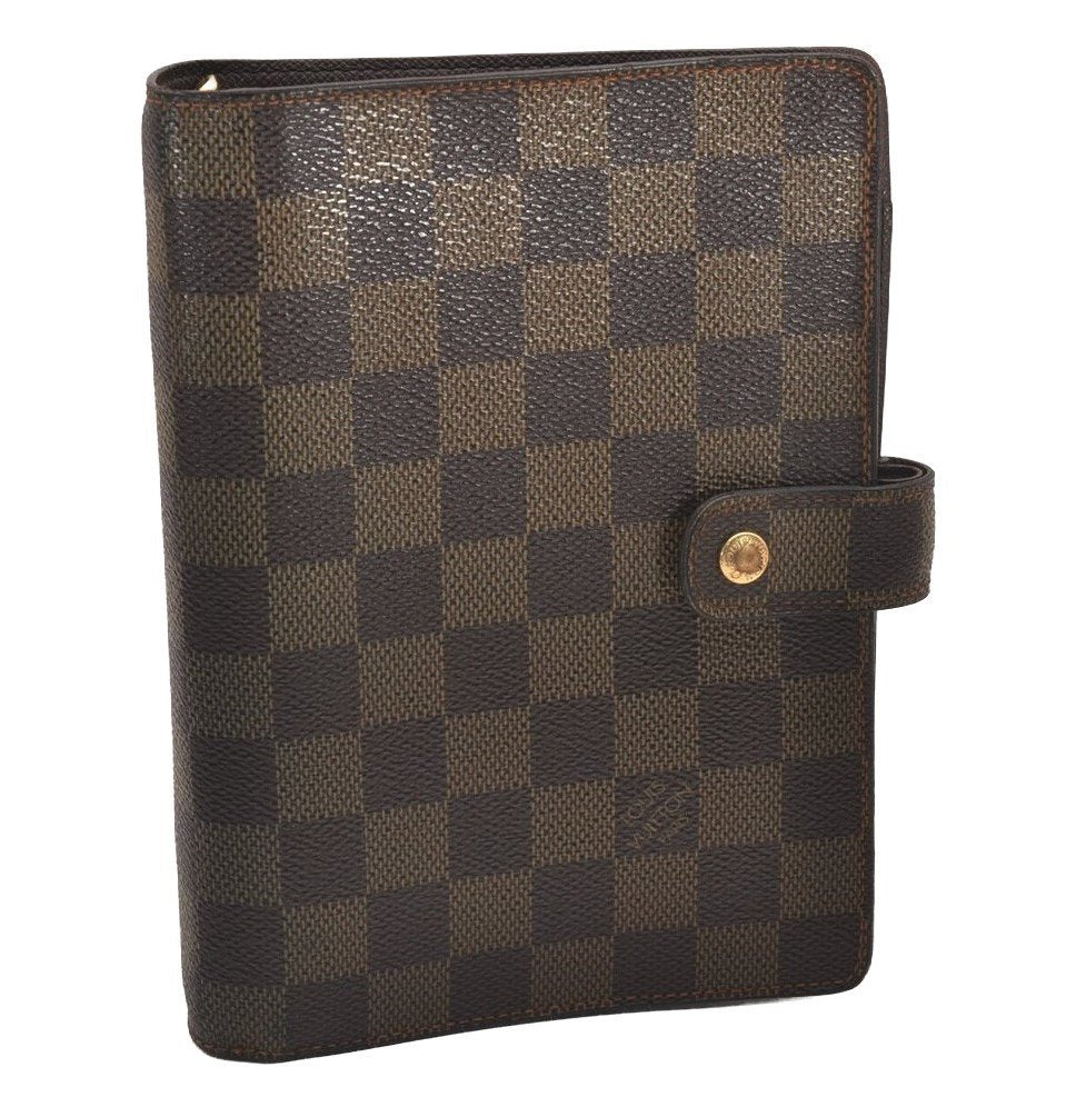 Authentic Louis Vuitton Damier Agenda MM Notebook Cover R20701 LV 9941I