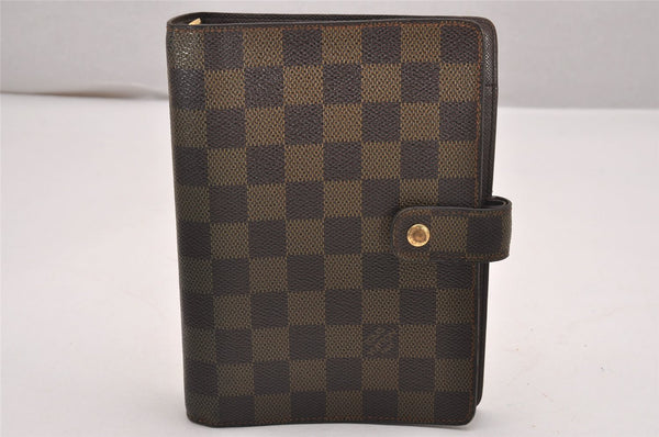 Authentic Louis Vuitton Damier Agenda MM Notebook Cover R20701 LV 9941I