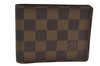 Authentic Louis Vuitton Damier Portefeuille Multiple Wallet N60895 LV 9942I