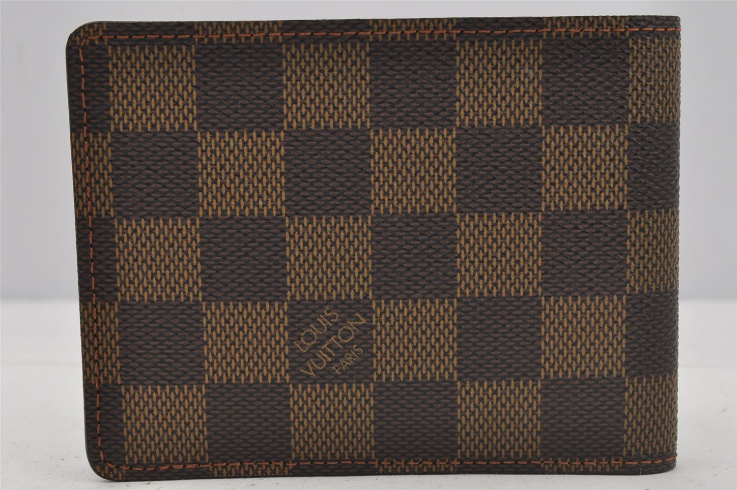 Authentic Louis Vuitton Damier Portefeuille Multiple Wallet N60895 LV 9942I