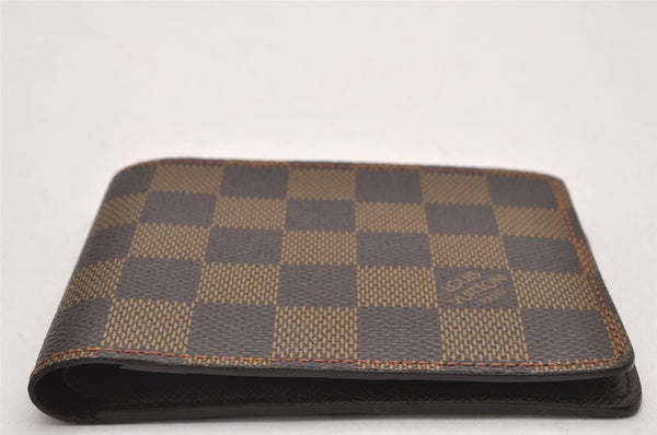 Authentic Louis Vuitton Damier Portefeuille Multiple Wallet N60895 LV 9942I