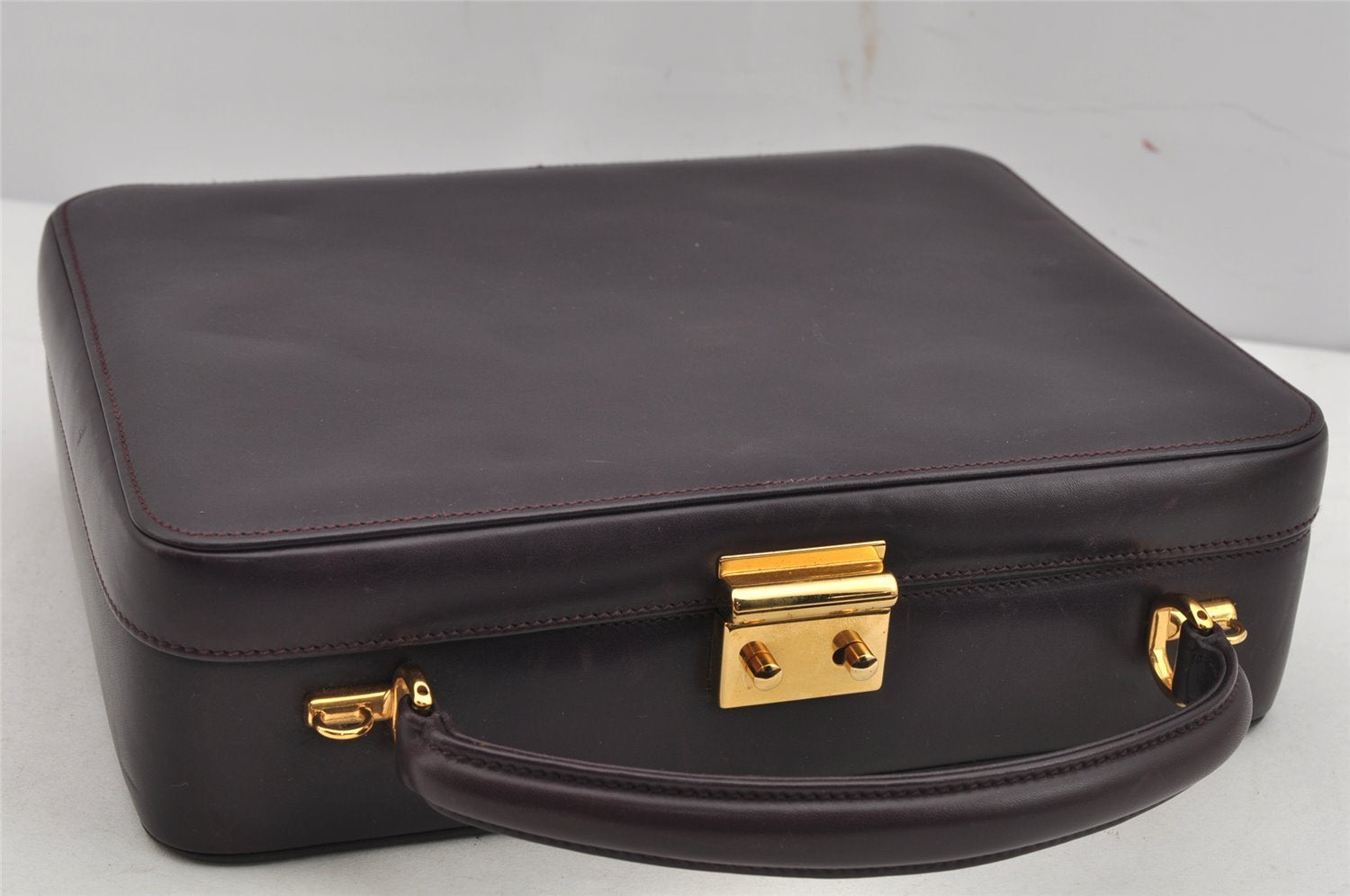 Authentic GUCCI Vintage 2Way Shoulder Hand Bag Leather Purple Junk 9942J
