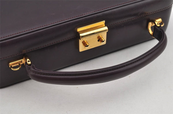 Authentic GUCCI Vintage 2Way Shoulder Hand Bag Leather Purple Junk 9942J