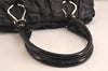 Authentic CELINE Vintage Shoulder Tote Bag Nylon Enamel Black 9943J