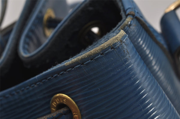 Authentic Louis Vuitton Epi Noe Shoulder Drawstring Bag Brown M44028 LV 9944I