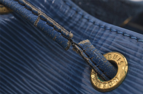 Authentic Louis Vuitton Epi Noe Shoulder Drawstring Bag Brown M44028 LV 9944I