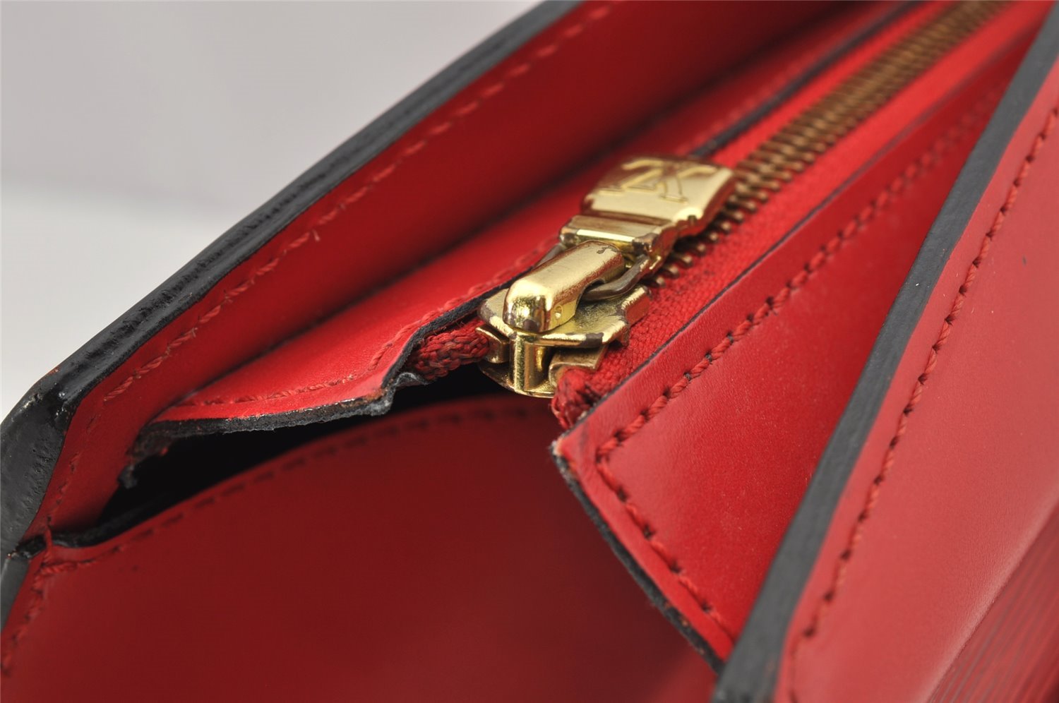 Authentic Louis Vuitton Epi Riviera Hand Bag Red M48187 LV 9945I