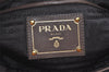 Authentic PRADA Vintage Leather 2Way Shoulder Hand Bag Purse Brown 9945J