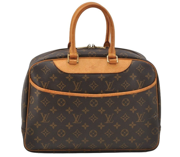 Authentic Louis Vuitton Monogram Deauville Hand Bag M47270 LV 9946I