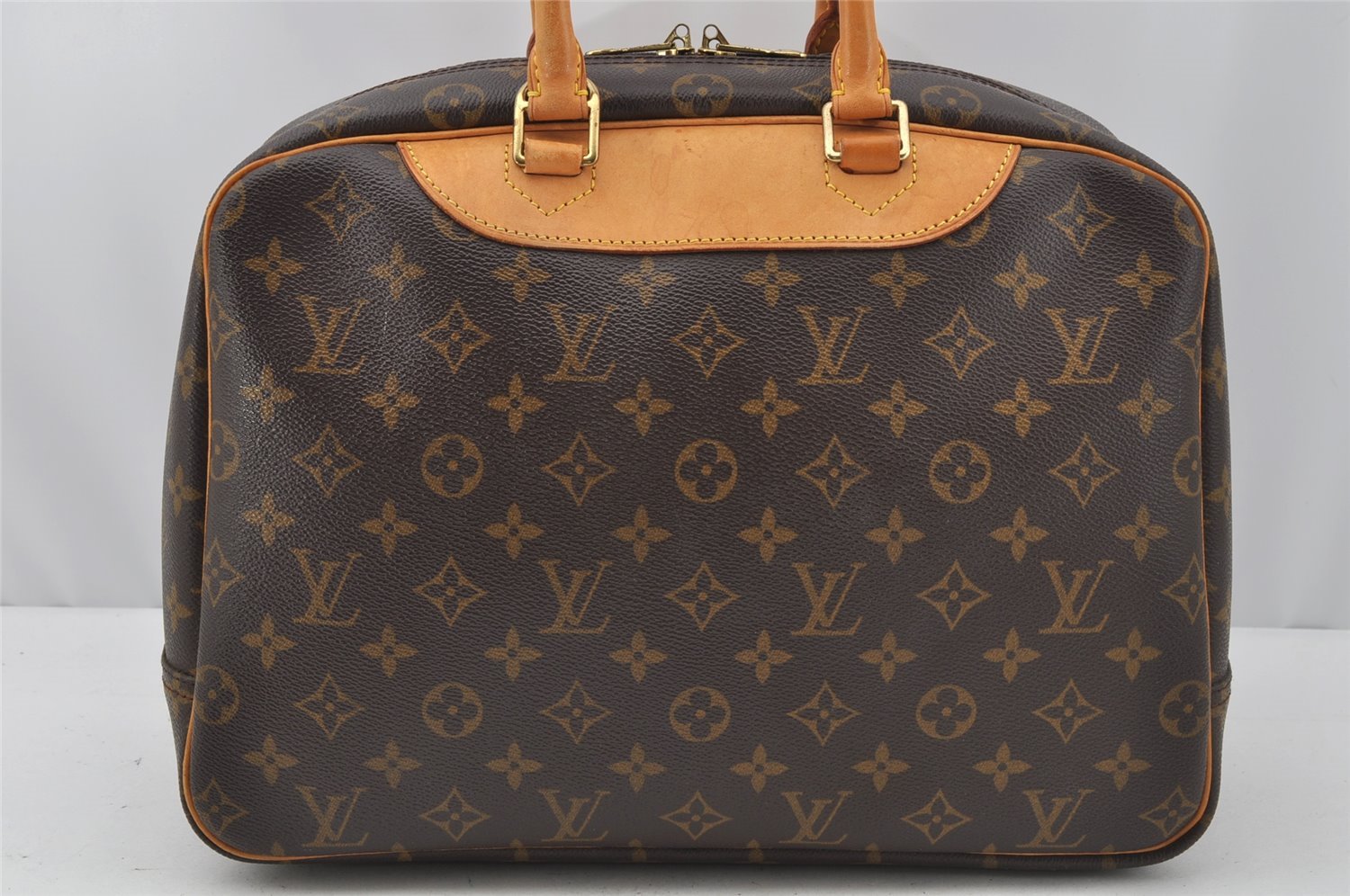 Authentic Louis Vuitton Monogram Deauville Hand Bag M47270 LV 9946I