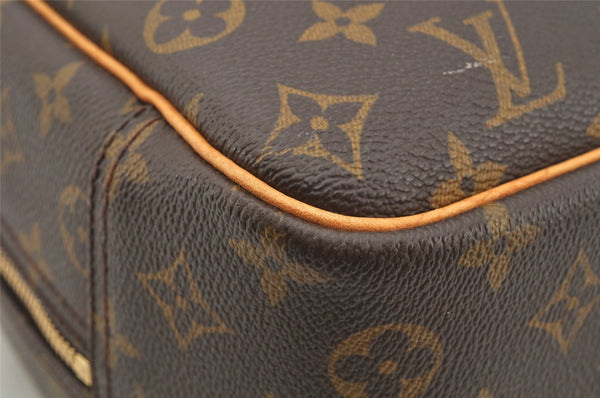 Authentic Louis Vuitton Monogram Deauville Hand Bag M47270 LV 9946I